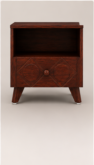 BED SIDE TABLE With bottom Drawer