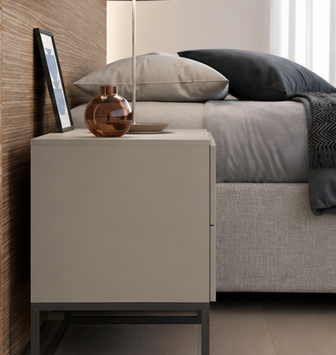 LUXUARY BED SIDE TABLE WITH 2 DRAWERS