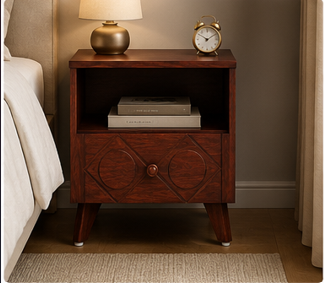 BED SIDE TABLE With bottom Drawer