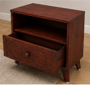 BED SIDE TABLE With bottom Drawer