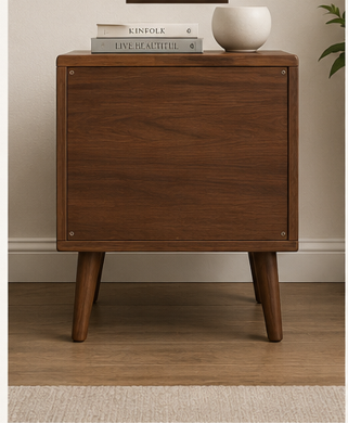 WOODEN FINISH BED SIDE TABLES