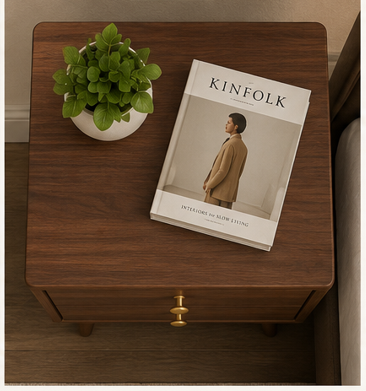 WOODEN FINISH BED SIDE TABLES