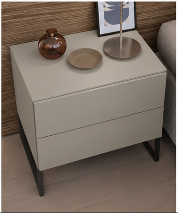 LUXUARY BED SIDE TABLE WITH 2 DRAWERS