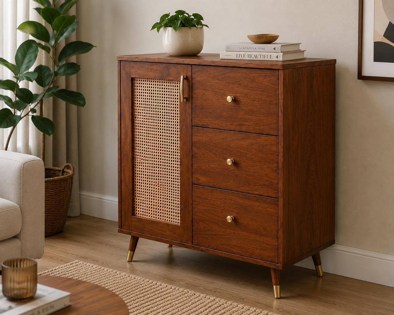 MORDERN STORAGE CABINET WITH  3 DRAWERS