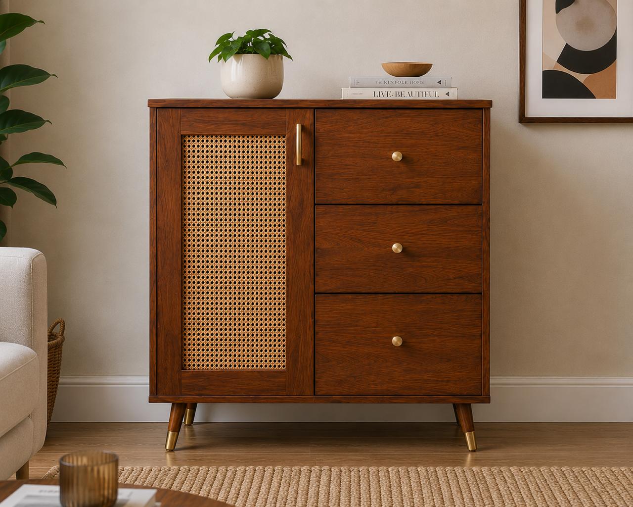 MORDERN STORAGE CABINET WITH  3 DRAWERS