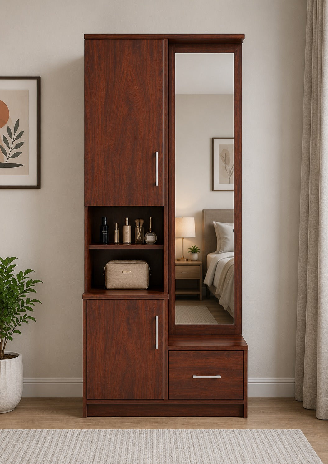 WARDROBE WITH DRESSING AND MIRROR