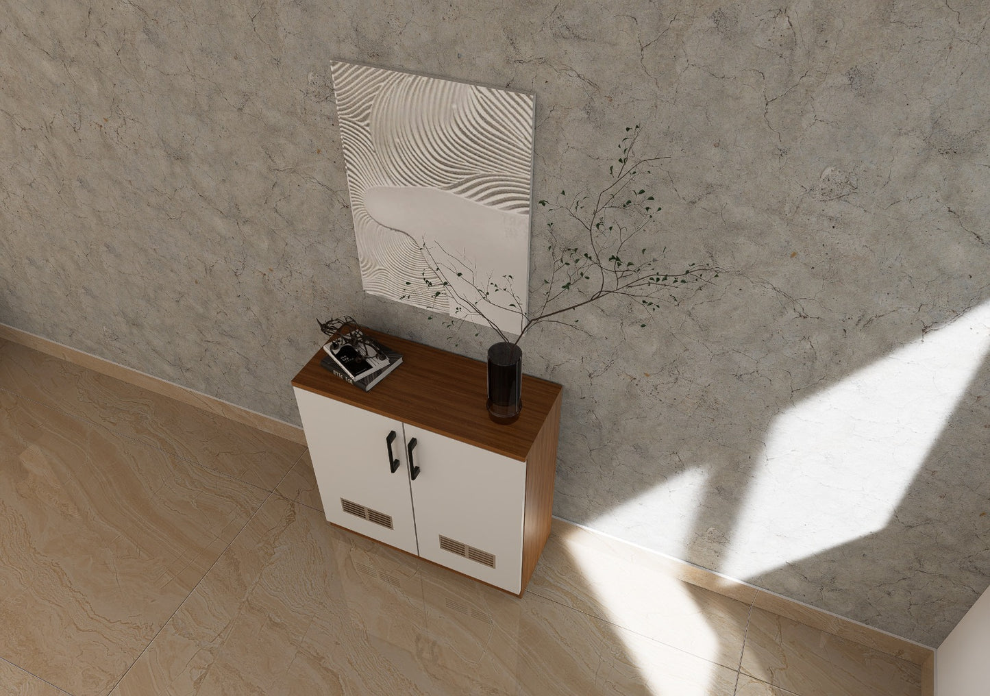 SHOE RACK WITH AIR VENTS